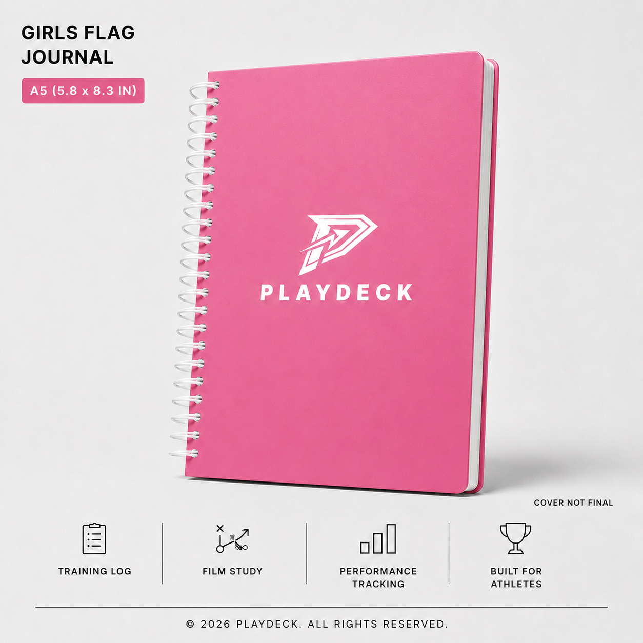 PlayDeck Girls Flag Football Performance Journal