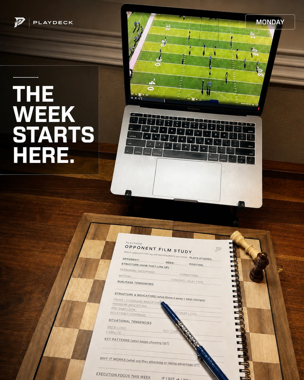 PlayDeck Football Performance Journal