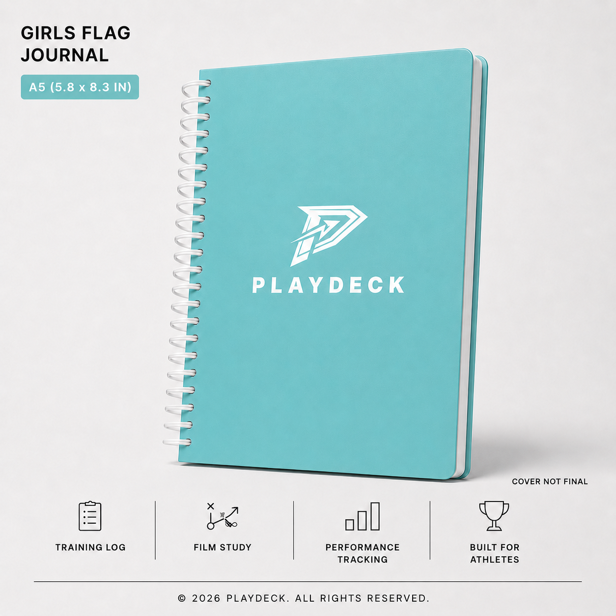 PlayDeck Girls Flag Football Performance Journal
