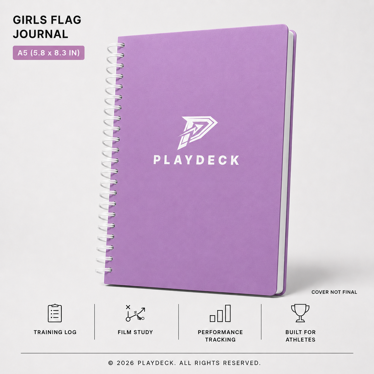 PlayDeck Girls Flag Football Performance Journal