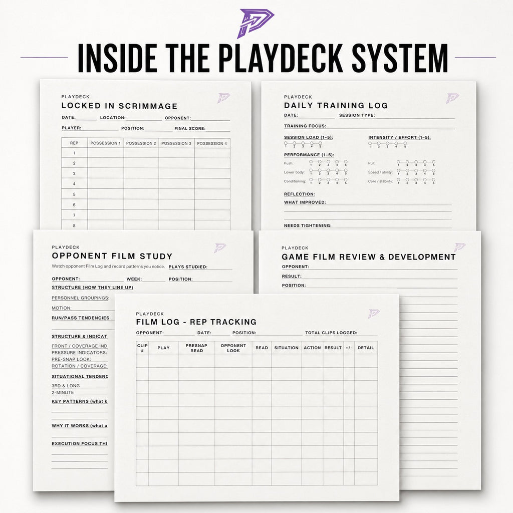 PlayDeck Football Performance Journal